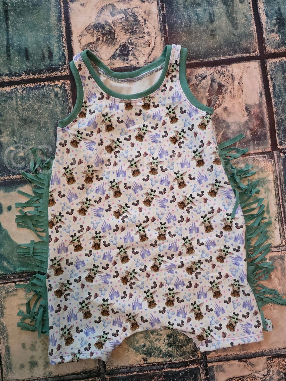 9m Baby Yoda At Disney Romper